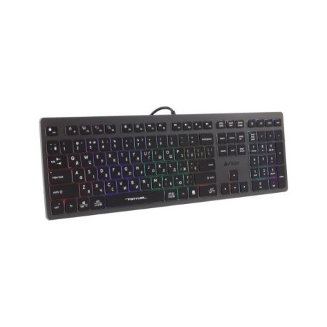 Клавиатура A4Tech - Fstyler FX60H, RGB, черна