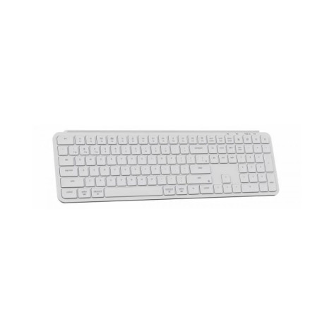 Клавиатура Keychron - B6 Pro Ultra-Slim, безжична, бяла
