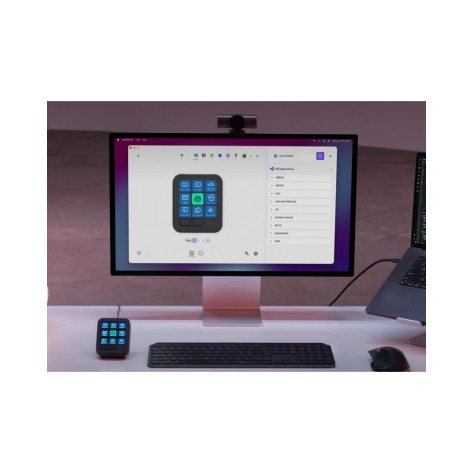 Клавиатура Logitech - MX Keypad, 9 LCD клавиша, USB-C, графит