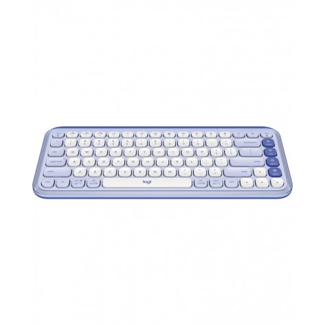 Клавиатура Logitech - POP Icon, безжична, Lilac & Off White