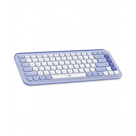 Клавиатура Logitech - POP Icon, безжична, Lilac & Off White