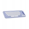 Клавиатура Logitech - POP Icon, безжична, Lilac & Off White