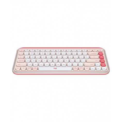 Клавиатура Logitech - POP Icon, безжична, Rose & Off White