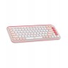 Клавиатура Logitech - POP Icon, безжична, Rose & Off White