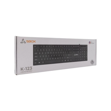 Клавиатура SBOX - K-123 US, черна