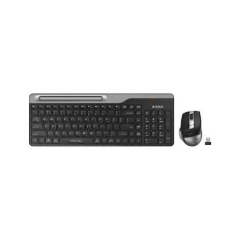 Комплект клавиатура и мишка A4Tech - Fstyler FB2535CS, безжичен, сив