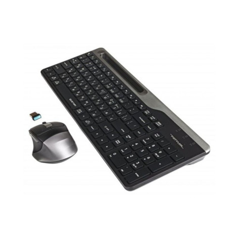 Комплект клавиатура и мишка A4Tech - Fstyler FB2535CS, безжичен, сив
