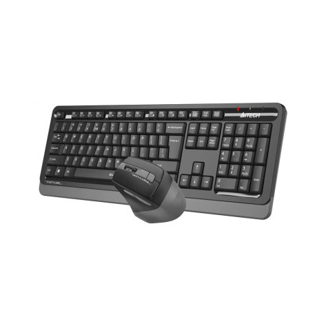Комплект клавиатура и мишка A4Tech - Fstyler FGS1035Q, безжичен, сив