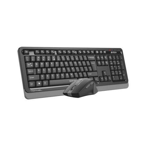 Комплект клавиатура и мишка A4Tech - Fstyler FGS1035Q, безжичен, сив
