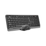 Комплект клавиатура и мишка A4Tech - Fstyler FGS1035Q, безжичен, сив