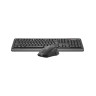 Комплект клавиатура и мишка A4Tech - Fstyler FGS1035Q, безжичен, сив