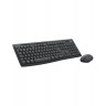 Комплект клавиатура и мишка Logitech - MK370, безжичен, графит