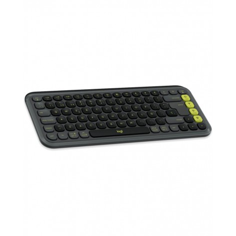 Комплект клавиатура и мишка Logitech - POP ICON COMBO, безжичен, Graphite & Green