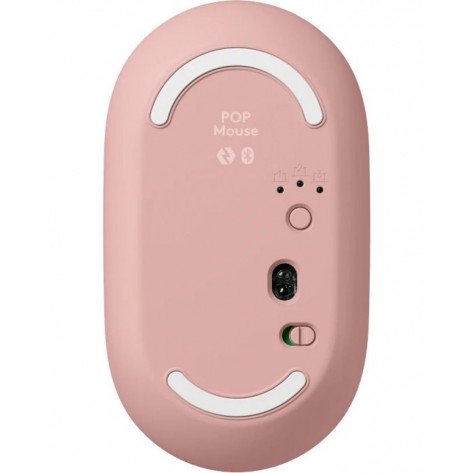 Комплект клавиатура и мишка Logitech - POP ICON COMBO, безжичен, Rose & Off White