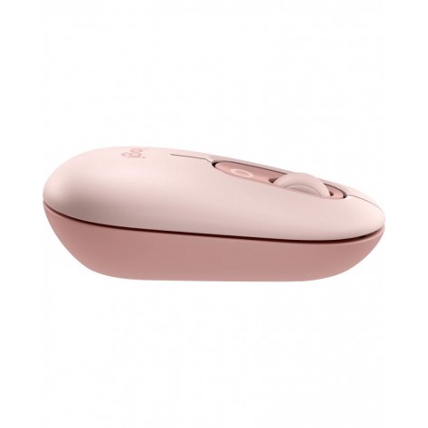 Комплект клавиатура и мишка Logitech - POP ICON COMBO, безжичен, Rose & Off White