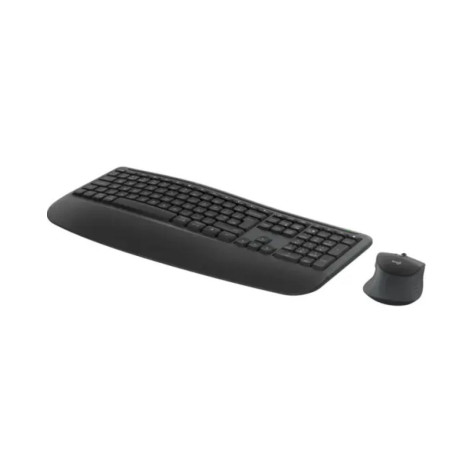 Комплект клавиатура и мишка Logitech - Signature Comfort Plus, MK880, безжичен, графит