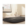 Комплект клавиатура и мишка Logitech - Signature Comfort Plus, MK880, безжичен, графит
