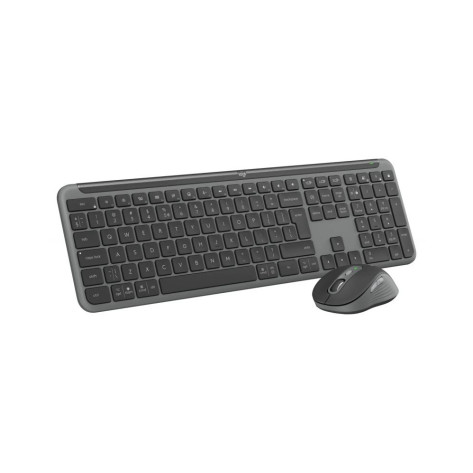 Комплект клавиатура и мишка Logitech - Signature Slim Combo, MK950, безжичен, графит