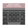 Комплект клавиатура и мишка Logitech - Signature Slim Combo, MK950, безжичен, графит