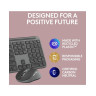 Комплект клавиатура и мишка Logitech - Signature Slim Combo, MK950, безжичен, графит