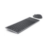 Комплект мишка и клавиатура Dell - KM7120W, безжичен, сив