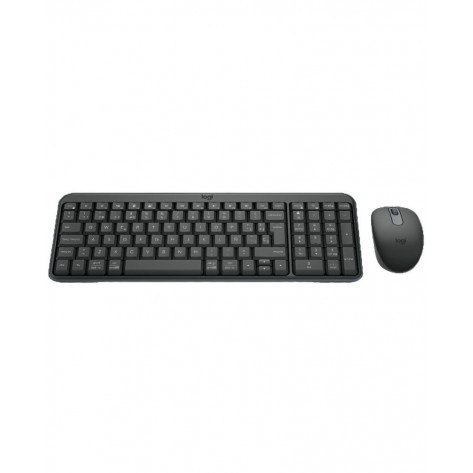 Комплект мишка и клавиатура Logitech - MK250, безжичен, графит