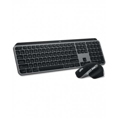Комплект мишка и клавиатура Logitech - MX Keys S Combo for Mac, безжичен, сив