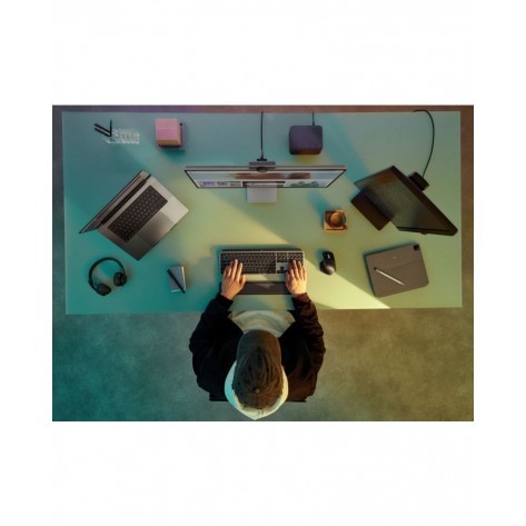 Комплект мишка и клавиатура Logitech - MX Keys S Combo for Mac, безжичен, сив