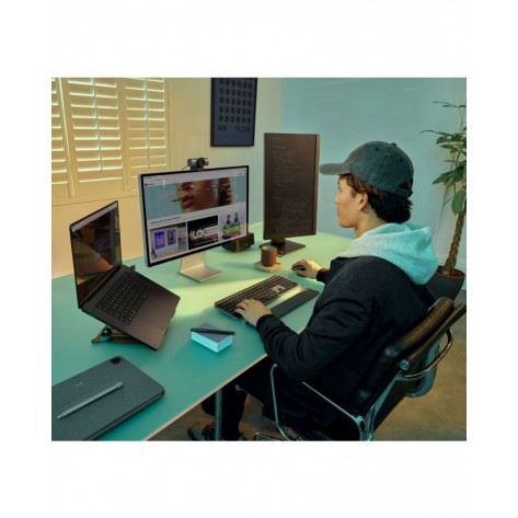 Комплект мишка и клавиатура Logitech - MX Keys S Combo for Mac, безжичен, сив