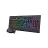 Комплект мишка и клавиатура Redragon - S151, безжичен, RGB, черен