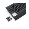 Комплект мишка и клавиатура Redragon - S151, безжичен, RGB, черен
