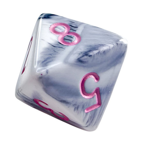 Комплект зарове Chessex Gemini Black-White/Pink Polyhedral (7 бр.)