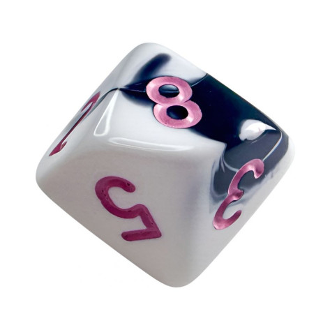 Комплект зарове Chessex Gemini Black-White/Pink Polyhedral (7 бр.)
