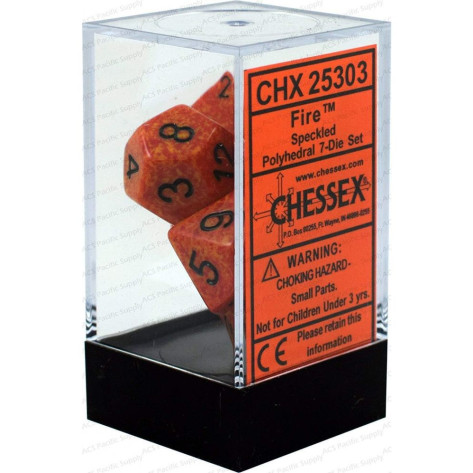 Комплект зарове Chessex Speckled Fire Polyhedral (7 бр.)