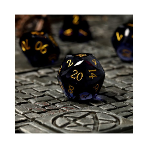 Комплект зарове GlassStaff - Glass RPG Dice Set, Amethystum Arcana (7 бр.)