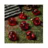 Комплект зарове GlassStaff - Glass RPG Dice Set, Ruby Reckoning (7 бр.)