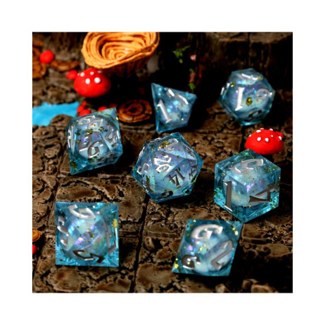 Комплект зарове GlassStaff - Liquid Core RPG Dice Set, Flux Fortune (7 бр.)