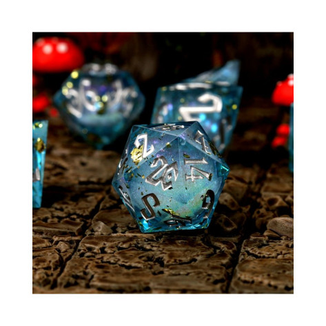 Комплект зарове GlassStaff - Liquid Core RPG Dice Set, Flux Fortune (7 бр.)