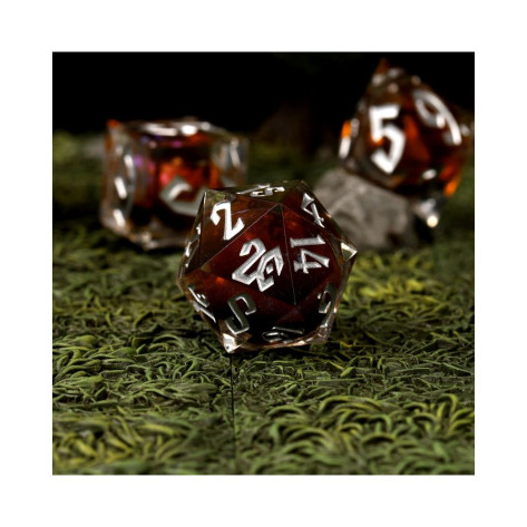 Комплект зарове GlassStaff - Liquid Core RPG Dice Set, Phantasm Fluxcore (7 бр.)
