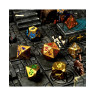 Комплект зарове GlassStaff - Metal RPG Dice Set, Chromatic Ruin (CritStones Anniversary Edition) (7 бр.)