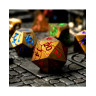 Комплект зарове GlassStaff - Metal RPG Dice Set, Chromatic Ruin (CritStones Anniversary Edition) (7 бр.)