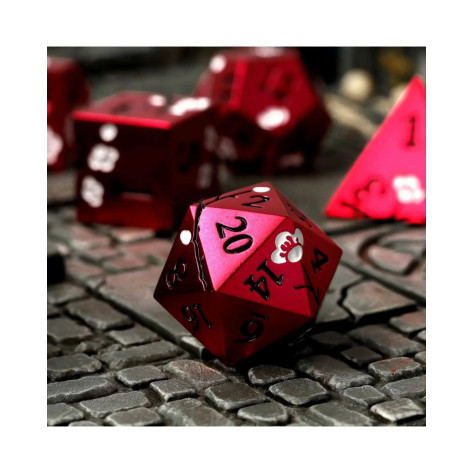 Комплект зарове GlassStaff - Metal RPG Dice Set, Dawn Blossom (7 бр.)