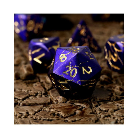 Комплект зарове GlassStaff - Metal RPG Dice Set, Fatewritten (7 бр.)