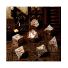 Комплект зарове GlassStaff - Metal RPG Dice Set, Gilded Wyrm (7 бр.)