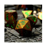 Комплект зарове GlassStaff - Metal RPG Dice Set, Gorgon Gaze (7 бр.)