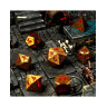 Комплект зарове GlassStaff - Metal RPG Dice Set, Rage Within (7 бр.)