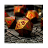 Комплект зарове GlassStaff - Metal RPG Dice Set, Rage Within (7 бр.)