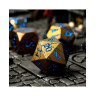 Комплект зарове GlassStaff - Metal RPG Dice Set, Sundered Spells (7 бр.)