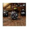 Комплект зарове GlassStaff - Metal RPG Dice Set, Voidraxius (7 бр.)