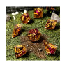 Комплект зарове GlassStaff - Sharp Edge Resin RPG Dice Set, Sunlit Garden (7 бр.)